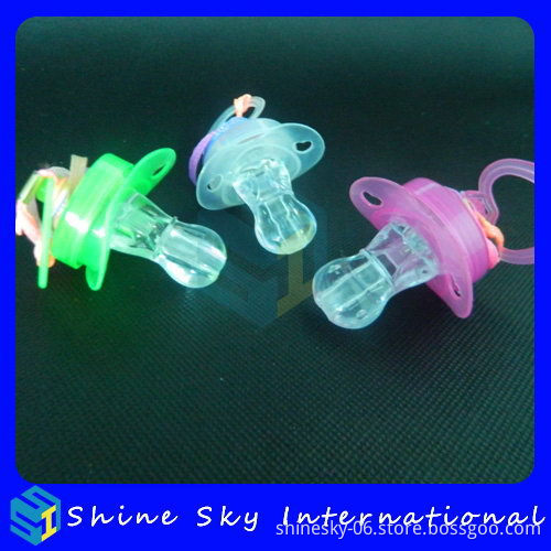 Fashionable Hot Selling Light Up Multi Color Led Pacifier